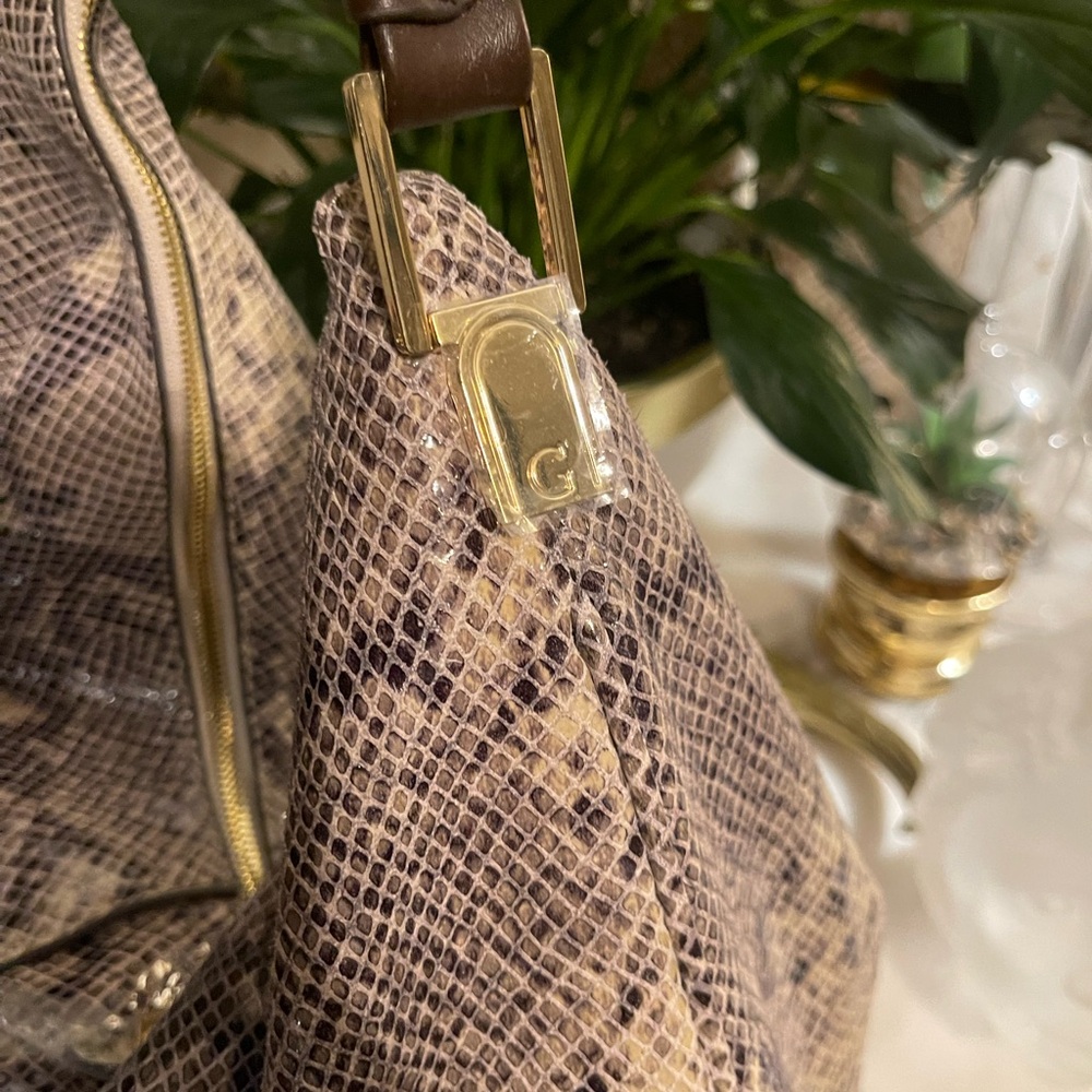 G.I.L.I Leather Snakeskin Patterned Women's Bag. NWOT - Picture 4 of 7